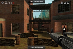 Eliminate  Gun Range : un jeu optimis pour l'iPhone 4
